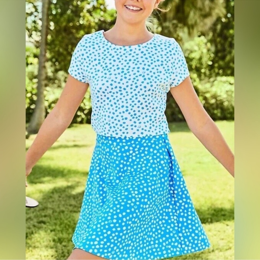 Lilly Pulitzer girls Thelma set in Zanzibar blue Lilly’s for size 16 NWT